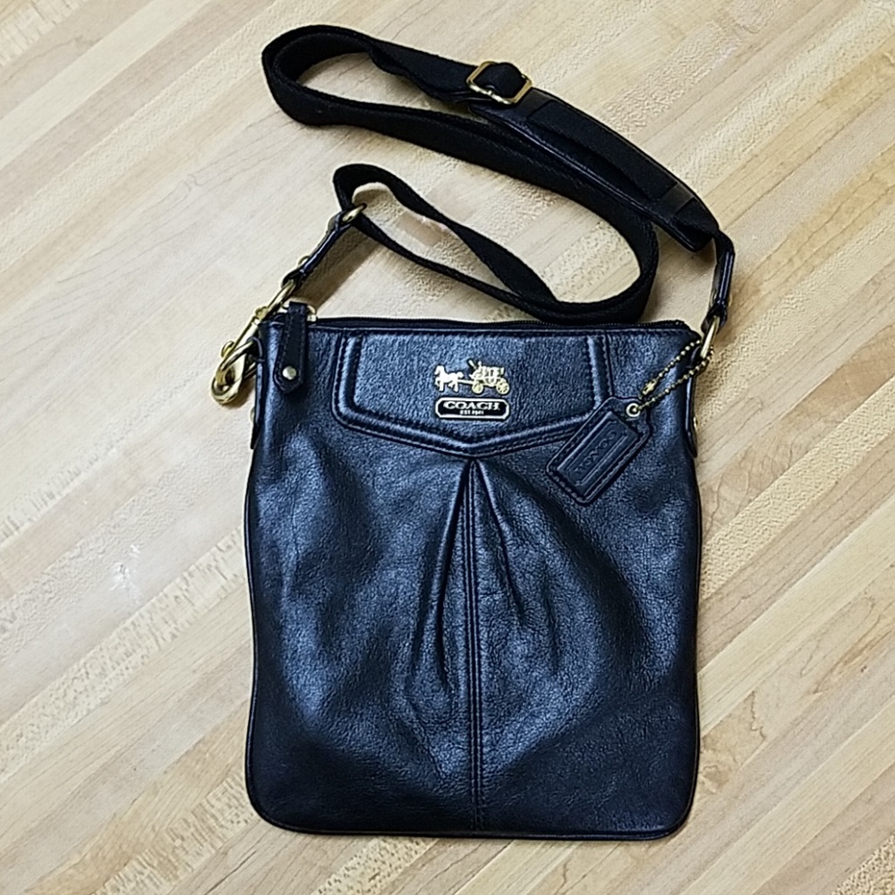 Black Leather Crossbody